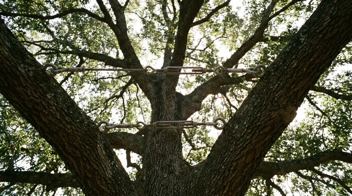 Tree Cabling and Bracing: How to Save a Tree You'd Otherwise Have to Cut Down 1 Tree cabling — Norfolk Tree Service